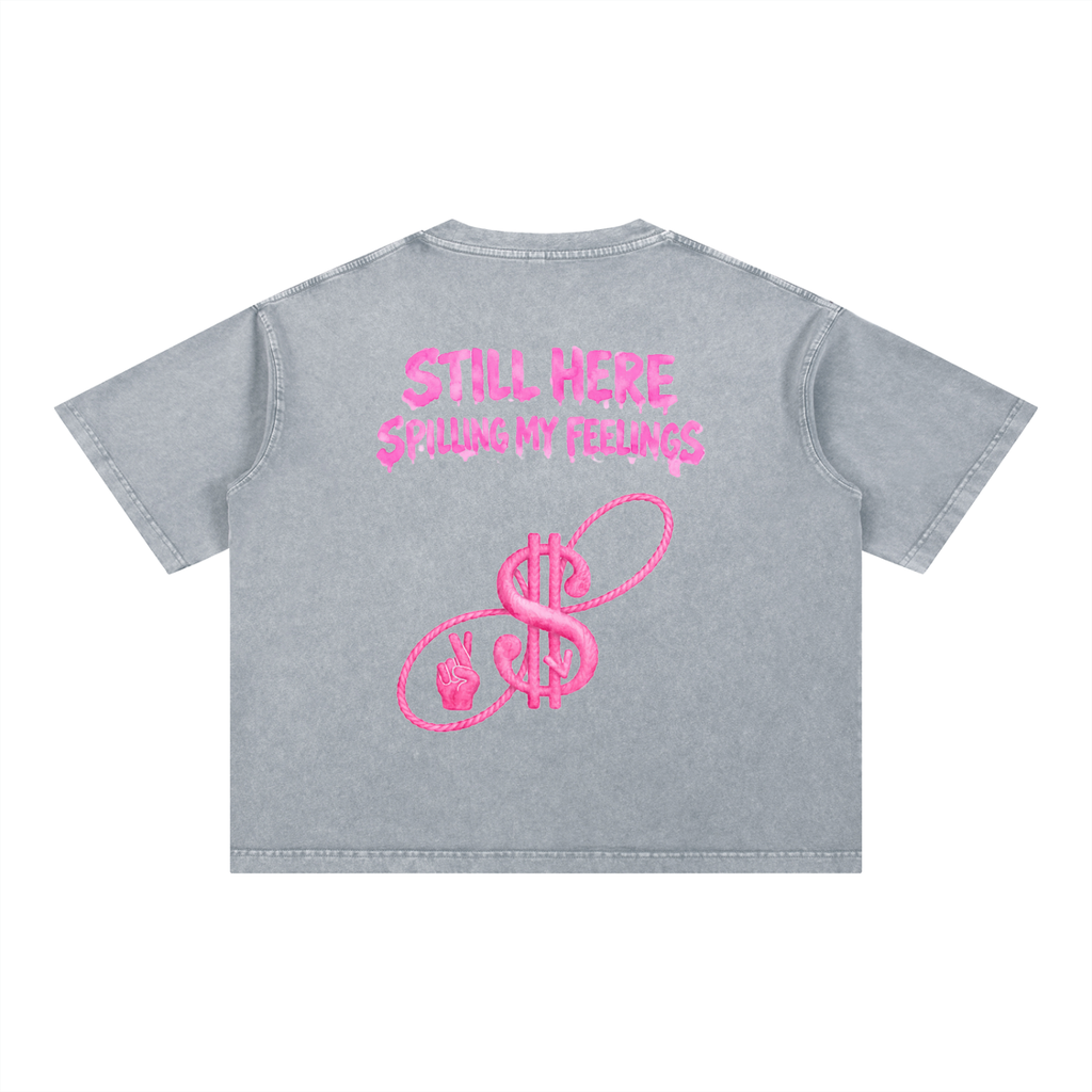 STILL HERE x FEELINGS WATERCOLOR Boxy T-Shirt