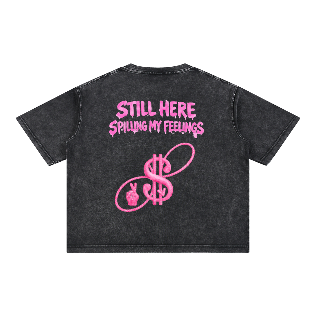 STILL HERE x FEELINGS WATERCOLOR Boxy T-Shirt