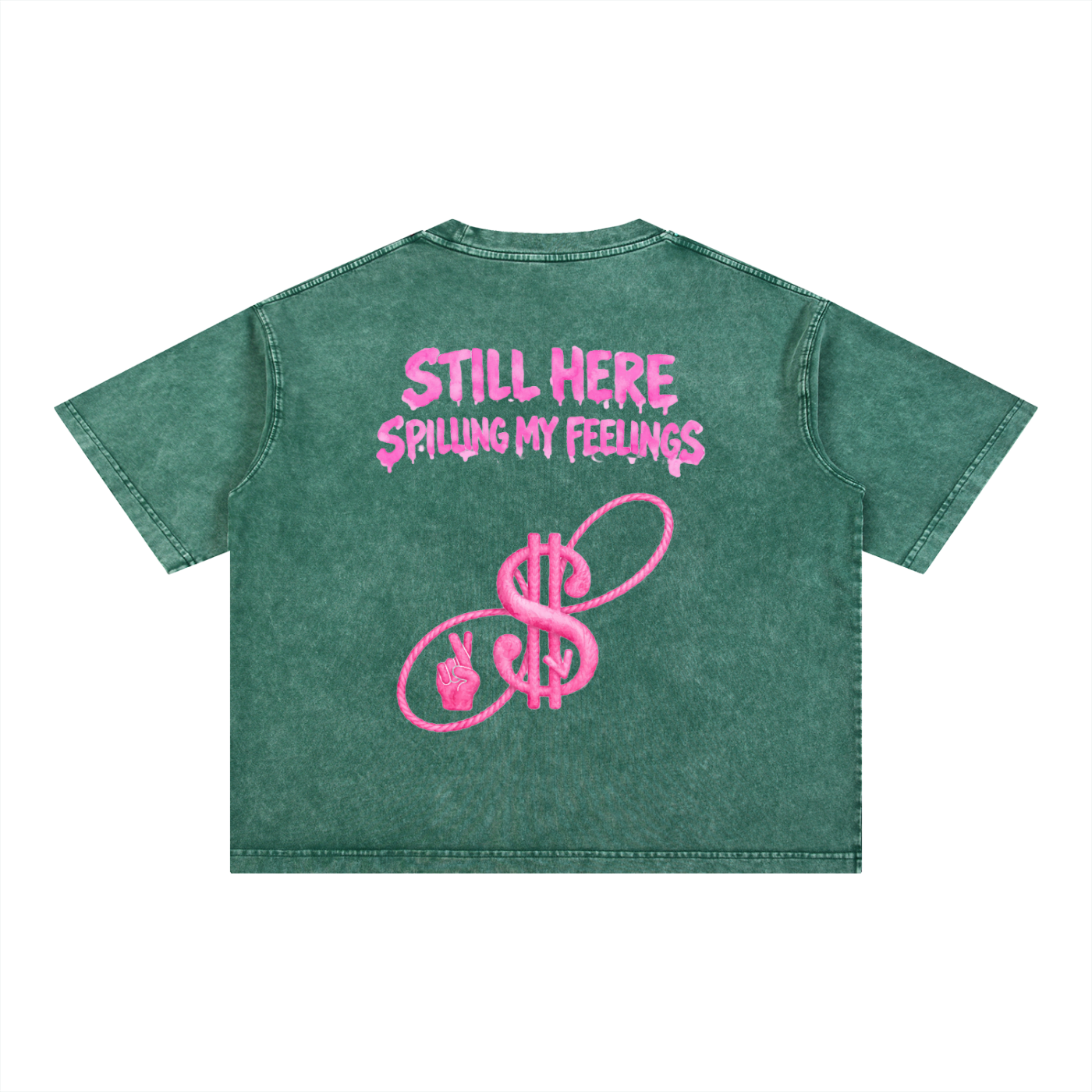 STILL HERE x FEELINGS WATERCOLOR Boxy T-Shirt