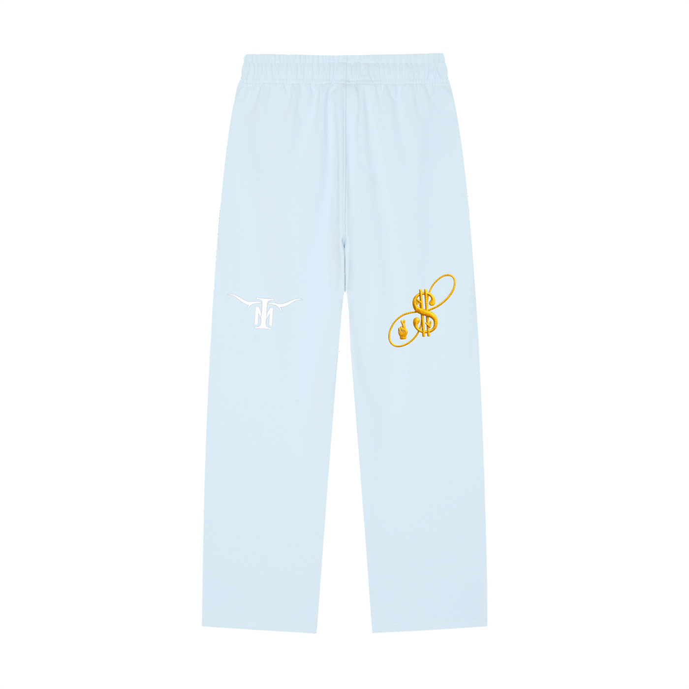 OVERCOME EMOTIONS Solid Color Straight-Leg Sweatpants