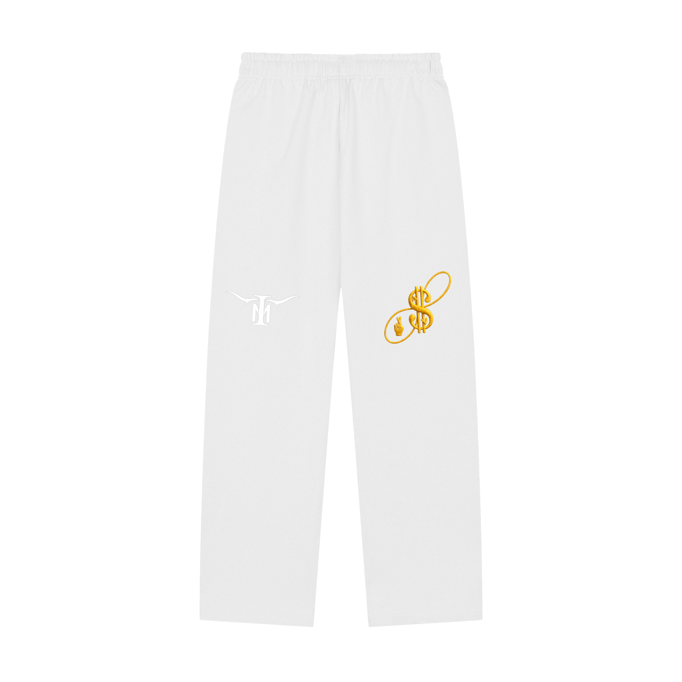 OVERCOME EMOTIONS Solid Color Straight-Leg Sweatpants