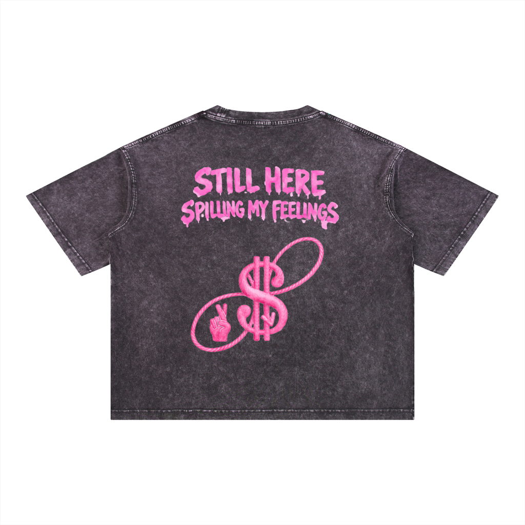 STILL HERE x FEELINGS WATERCOLOR Boxy T-Shirt