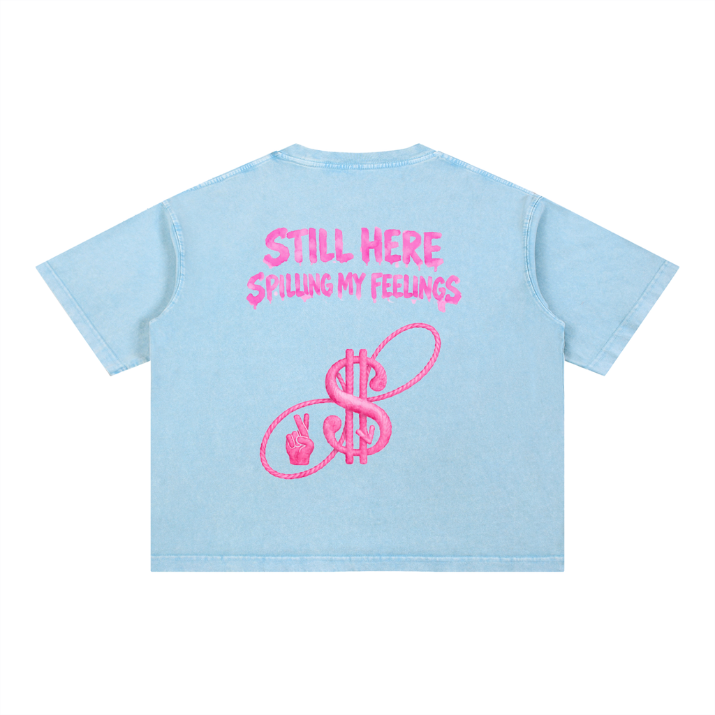 STILL HERE x FEELINGS WATERCOLOR Boxy T-Shirt
